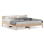 vidaXL Cadre de lit sans matelas 200x200 cm bois massif de pin