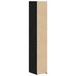 vidaXL Buffet Chêne Noir 30x42.5x185 cm Bois d'ingénierie