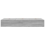 vidaXL Lit de rangement Gris Sonoma 80x200 cm
