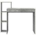 vidaXL Bureau Gris béton 100 x 40 x 90 cm Bois d'ingénierie