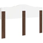 vidaXL Tête de lit Chêne brun 160 cm Bois d'ingénierie