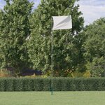 vidaXL Mât de drapeau télescopique Argenté 5 55 m Aluminium