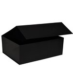 Boîte haute rectangulaire en carton luxe noir 40 x 30 x 15 cm. Idéale pour un emballage cadeau ou comme rangement pour : vêtements  linges de maison  jouets  déguisements  vaisselles  décorations  etc