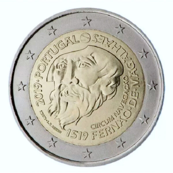 2 euros commémorative Portugal 2019 - Fernand de Magellan.