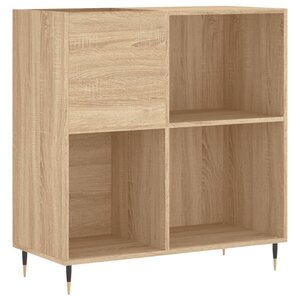 vidaXL Armoire à disques chêne sonoma 84 5x38x89 cm bois d'ingénierie