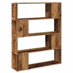 vidaXL Bibliothèque/Séparateur de pièce vieux bois 100x24x124 5 cm