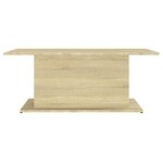 vidaXL Table basse chêne sonoma 102x55 5x40 cm bois d'ingénierie