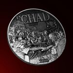 Monnaie JULIUS CAESAR Masters of War 2 Oz Argent 10000 Francs Chad 2025 (PRÉCOMMANDE)