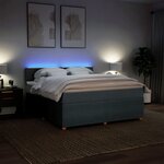 vidaXL Sommier à lattes de lit avec matelas Gris foncé 180x200cm Tissu