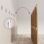 vidaXL Tête de lit avec armoires Chêne fumé Bois d'ingénierie