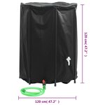 vidaXL Réservoir d'eau avec robinet pliable 1350 L PVC