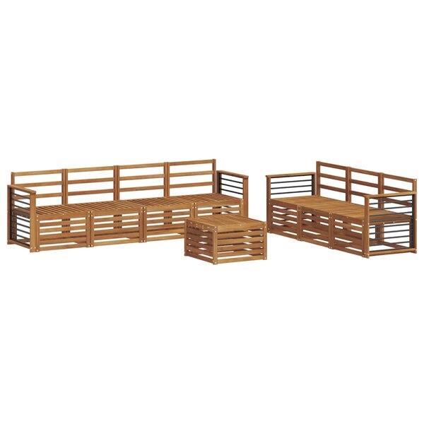 vidaXL Ensembles de canapés 8 pc Naturel Bois d'Acacia Massif