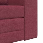 vidaXL Canapé-Lit Rouge bordeaux 98 x 71 x 83 cm tissu