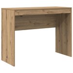 vidaXL Bureau avec tiroir avec étagère 2 Pièces Chêne artisanal