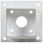 vidaXL Ancres de poteau 4 Pièces Métal galvanisé 101 mm