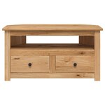 vidaXL Meuble TV d'angle 93x49x49 cm Pin solide Assortiment Panama