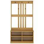 vidaXL Portemanteau SANDNES 87x40x159 5 cm bois massif pin