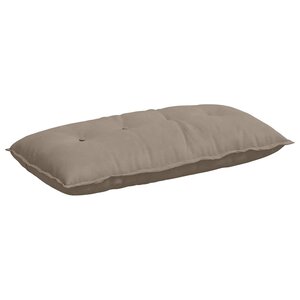 vidaXL Coussin de Dos Taupe 100 x 50 cm Tissu en microfibre