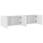 vidaXL Meubles TV muraux 2 Pièces blanc 80x30x41 cm