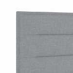 vidaXL Cabeza de cama LED Design Lignes Gris clair 72 cm Tissu