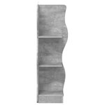 vidaXL Étagère d'angle Gris béton 34 x 33 x 102 cm Bois d'ingénierie