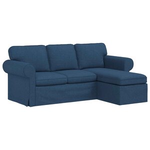 vidaXL Canapé Bleu 215 x 138 x 80 cm tissu