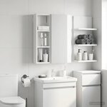 vidaXL Armoire murale de salle de bain Blanc 20 x 10 x 60 5 cm
