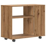 vidaXL Table d'appoint chêne artisanal 70x35x55 cm bois d'ingénierie