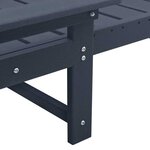 vidaXL Mobilier de jardin lounge 2 Pièces Bleu marine 53 x 195.5 x 30cm