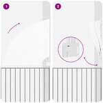 vidaXL Écran de confidentialité pour balcon Blanc 140 x 140 cm tissu