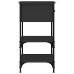 vidaXL Tables de chevet 2 Pièces noir 34x36x70 cm bois d’ingénierie
