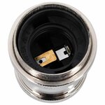 vidaXL Douilles de lampe 2 Pièces nickel satiné E27