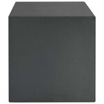 vidaXL Coffre électronique numérique avec verrouillage par empreinte digitale 25x35x25 cm en acier