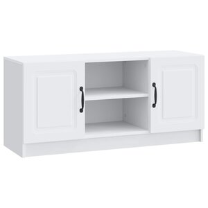 vidaXL Meuble TV Blanc 102 x 34 5 x 47 cm Bois d'ingénierie