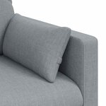 vidaXL Canapé Gris clair 158 x 78 x 80 cm tissu