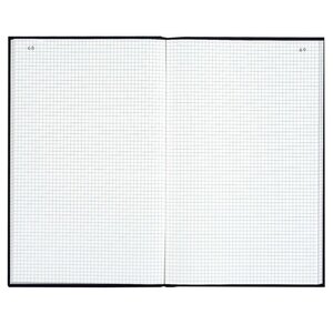 Registre 29,7x21cm 5x5 folioté 200 pages Noir toilé EXACOMPTA