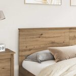 vidaXL Tête de lit Chêne artisanal 180 cm Bois d'ingénierie