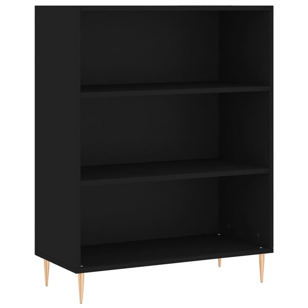 vidaXL Bibliothèque noir 69 5x32 5x90 cm bois d'ingénierie