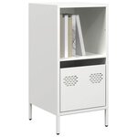 vidaXL Buffet blanc 35x39x73 5 cm acier laminé à froid