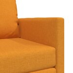 vidaXL Canapé-lit 2-en-1 Jaune foncé 74x77x81 cm Tissu