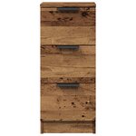 vidaXL Buffet vieux bois 30x30x70 cm bois d'ingénierie