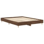 vidaXL Cadre de lit sans matelas chêne marron 140x200 cm