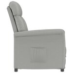 vidaXL fauteuil Gris clair 96 5 x 70 5 x 95 cm Microfibre