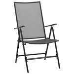 vidaXL Ensemble de chaises de jardin inclinables 5 Pièces anthracite