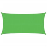 vidaXL Voile d'ombrage 160 g/m² rectangulaire vert clair 2x3 5 m PEHD