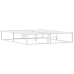 vidaXL Cadre de lit sans matelas blanc 160x200 cm métal