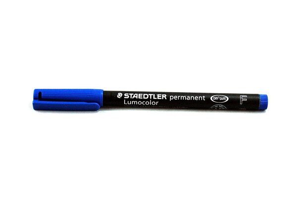 Marqueur permanent 'Lumocolor 318F' Pointe Fine Bleu STAEDTLER