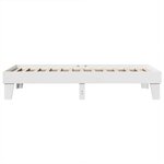 vidaXL Cadre de lit sans matelas blanc 90x190 cm bois de pin massif