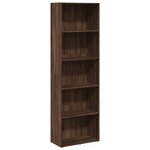 vidaXL Bibliothèque chêne marron 60x30x189 cm bois d'ingénierie