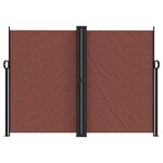 vidaXL Auvent latéral rétractable Marron 180x1200 cm